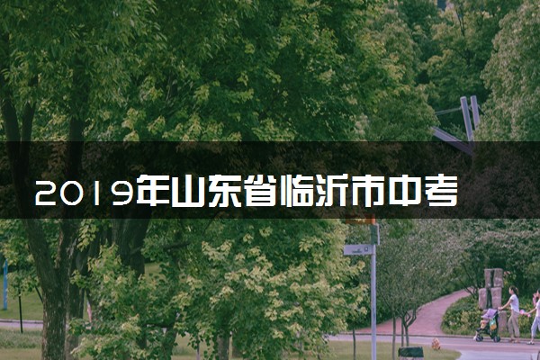 2019年山东省临沂市中考数学试题及答案