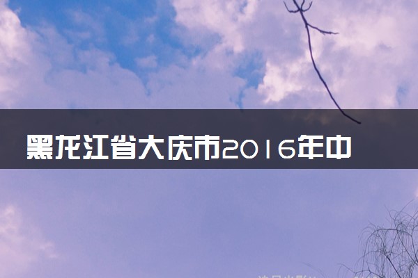 黑龙江省大庆市2016年中考物理真题试题（含答案）