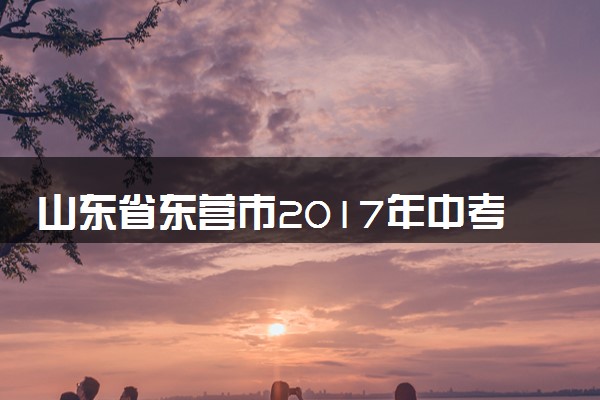 山东省东营市2017年中考物理真题试题（含解析）