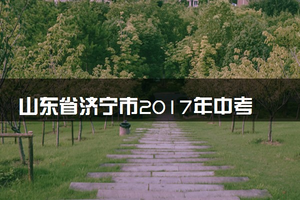 山东省济宁市2017年中考物理真题试题（含解析）