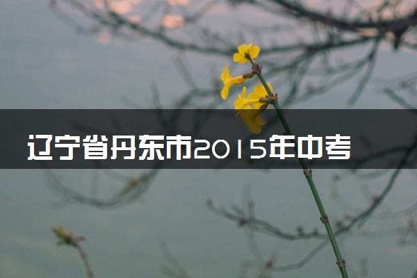 辽宁省丹东市2015年中考语文真题试题（含答案）