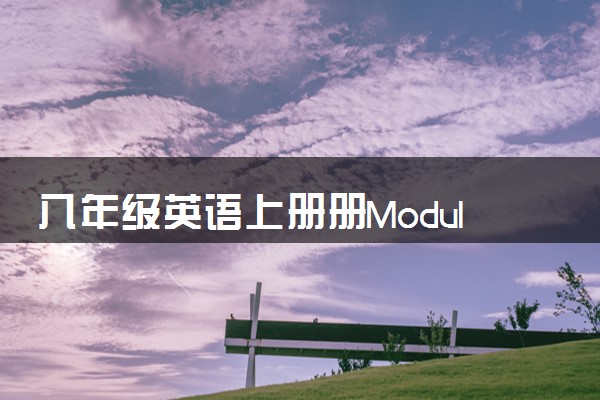 八年级英语上册册Module 1 Unit 1 Let’s try to speak English