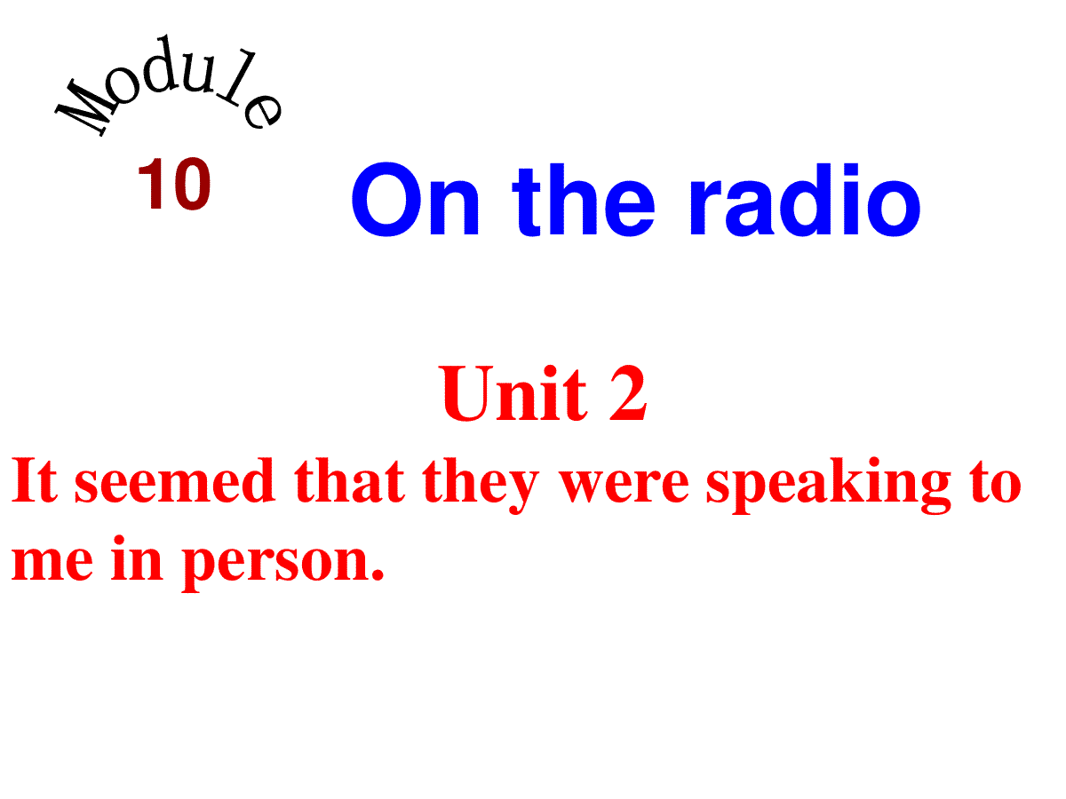 [中学联盟]四川省华蓥市明月镇小学八年级英语下册M10Unit 2