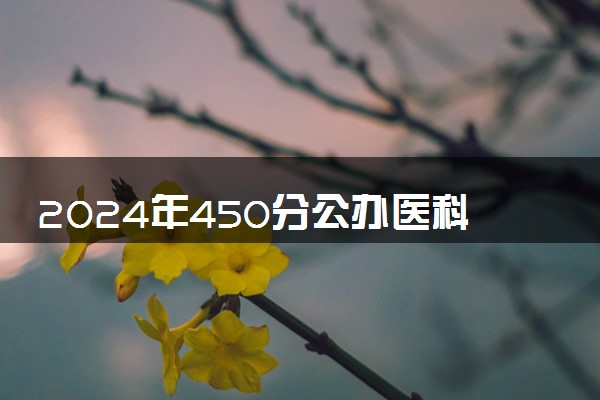 2024年450分公办医科大学 哪些值得报考