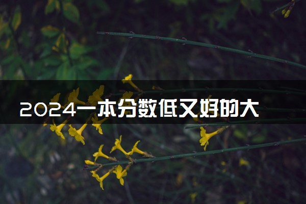 2024一本分数低又好的大学 哪些实力强值得报