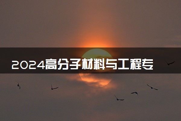 2024高分子材料与工程专业大学最新排名 最好的50所大学排行榜