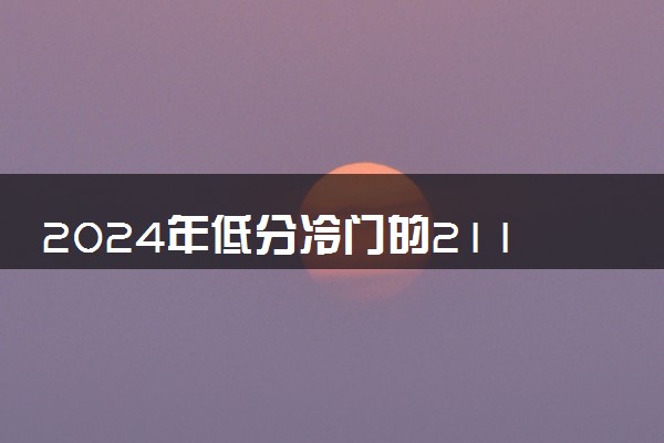 2024年低分冷门的211大学有哪些 容易捡漏的有什么