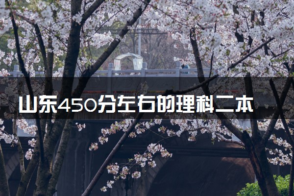 山东450分左右的理科二本大学有哪些 什么院校值得报考