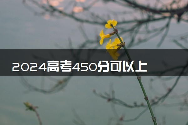 2024高考450分可以上二本吗 能报考院校名单