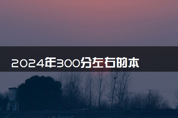 2024年300分左右的本科大学有哪些 适合捡漏的好学校