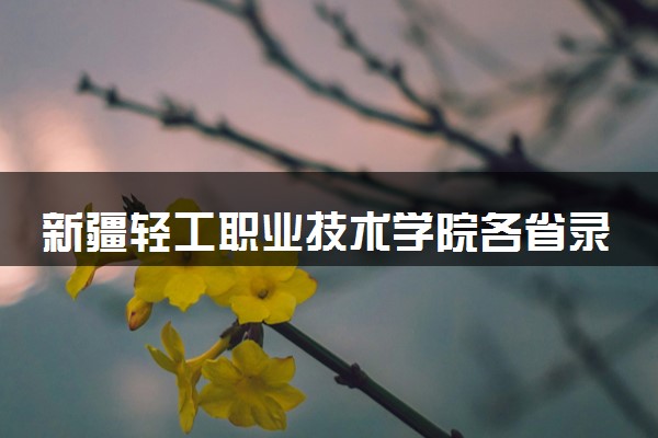 新疆轻工职业技术学院各省录取分数线及位次 投档最低分是多少(2024年高考参考)