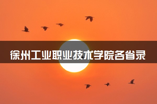 徐州工业职业技术学院各省录取分数线及位次 投档最低分是多少(2024年高考参考)