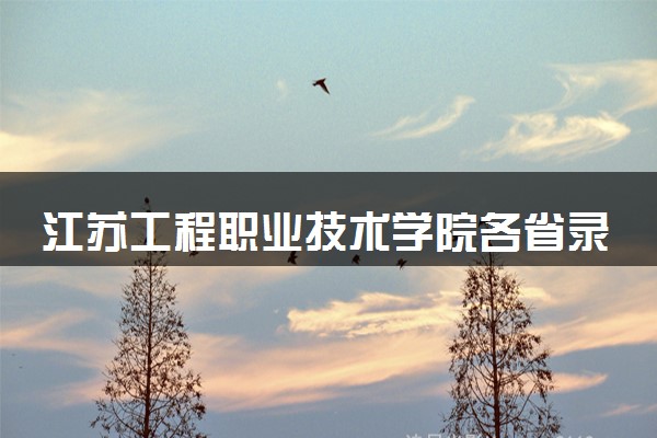 江苏工程职业技术学院各省录取分数线及位次 投档最低分是多少(2024年高考参考)