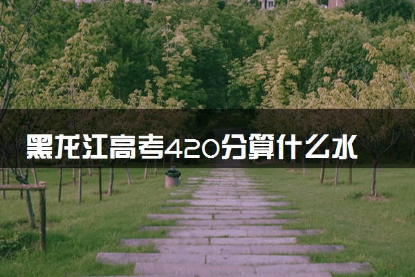 黑龙江高考420分算什么水平 2024能上哪些大学