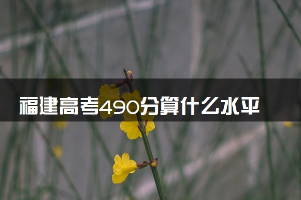 福建高考490分算什么水平 2024能上哪些大学