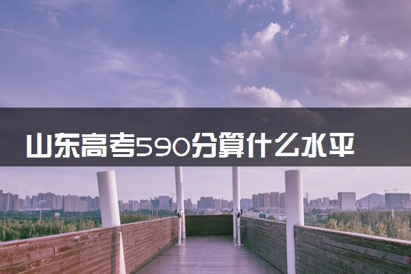 山东高考590分算什么水平 2024能上哪些大学