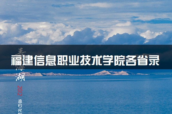 福建信息职业技术学院各省录取分数线及位次 投档最低分是多少(2024年高考参考)