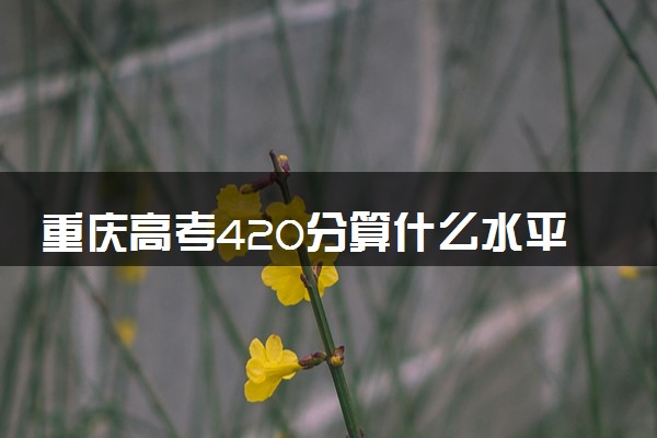 重庆高考420分算什么水平 2024能上哪些大学