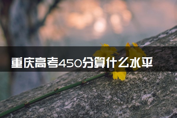 重庆高考450分算什么水平 2024能上哪些大学