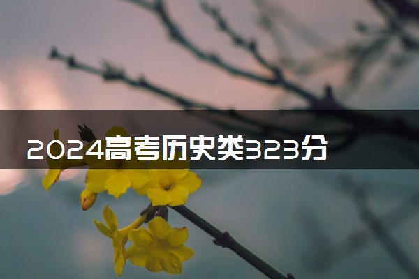 2024高考历史类323分左右能报什么大学 可以上的院校名单