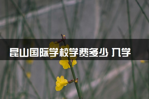 昆山国际学校学费多少 入学难吗