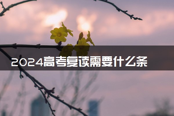 2024高考复读需要什么条件