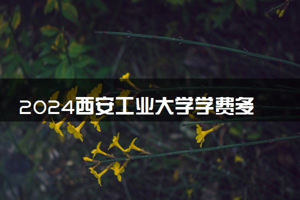 2024西安工业大学学费多少钱一年 各专业收费标准