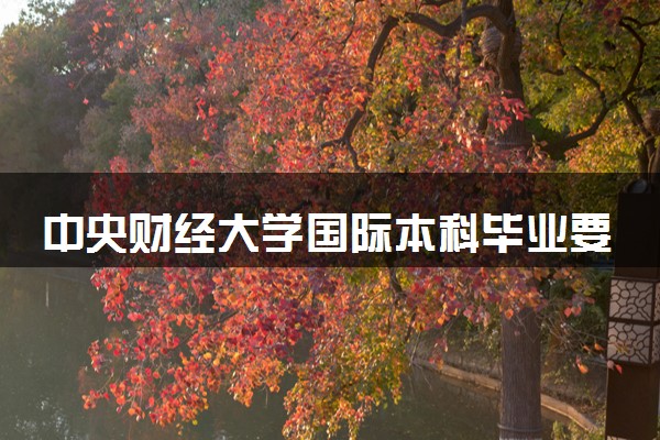 中央财经大学国际本科毕业要求 容易毕业吗