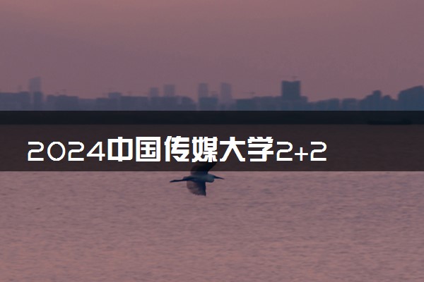 2024中国传媒大学2+2国际本科预科项目招生专业有哪些