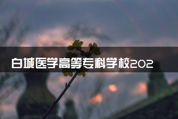 白城医学高等专科学校2024年录取分数线 各专业录取最低分及位次