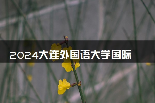 2024大连外国语大学国际本科报名条件和要求