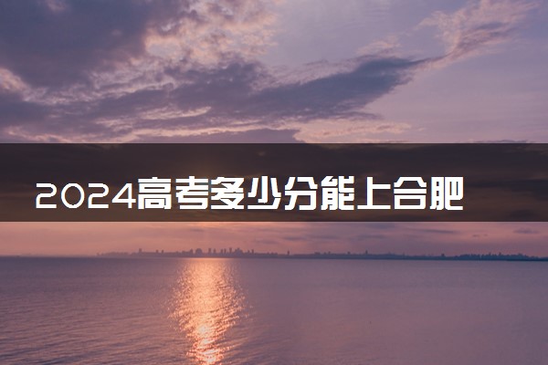 2024高考多少分能上合肥信息技术职业学院 最低分数线和位次