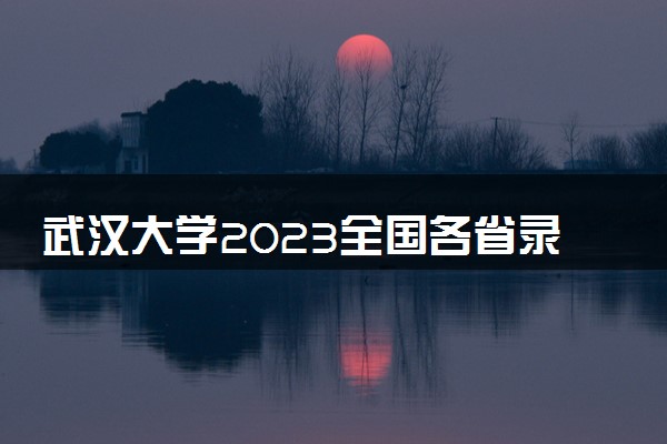 武汉大学2023全国各省录取分数线及最低位次 高考多少分能上