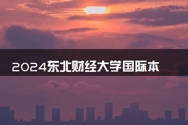 2024东北财经大学国际本科2+2与哪个国家合作