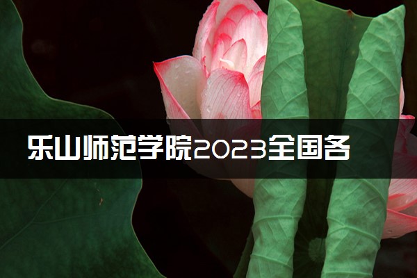 乐山师范学院2023全国各省录取分数线及最低位次 高考多少分能上