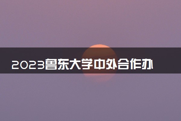 2023鲁东大学中外合作办学录取分数线 最低多少分能上