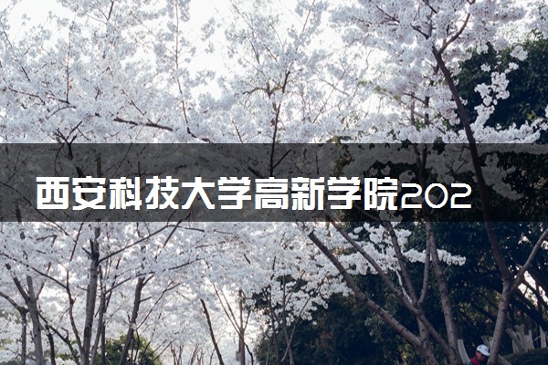 西安科技大学高新学院2023全国各省录取分数线及最低位次 高考多少分能上