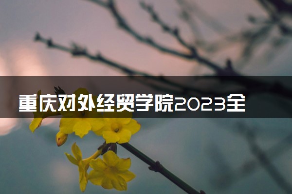 重庆对外经贸学院2023全国各省录取分数线及最低位次 高考多少分能上