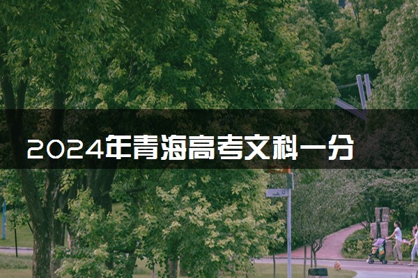 2024年青海高考文科一分一段表 高考成绩排名