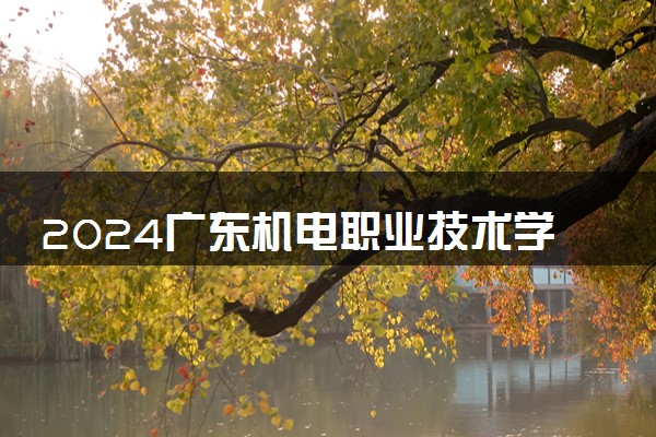 2024广东机电职业技术学院各专业录取分数线及位次 各省录取最低分是多少