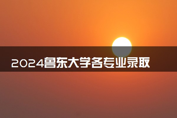 2024鲁东大学各专业录取分数线及位次 各省录取最低分是多少