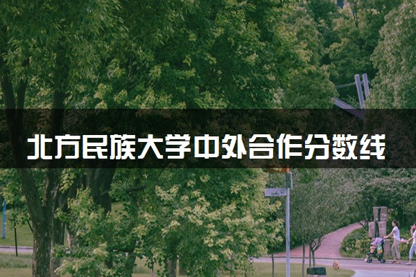 北方民族大学中外合作分数线 2024多少分可以录取