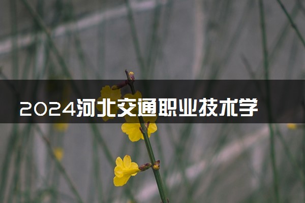 2024河北交通职业技术学院各专业录取分数线及位次 各省录取最低分是多少