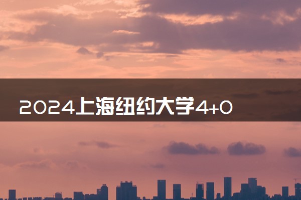 2024上海纽约大学4+0国际本科专业有哪些