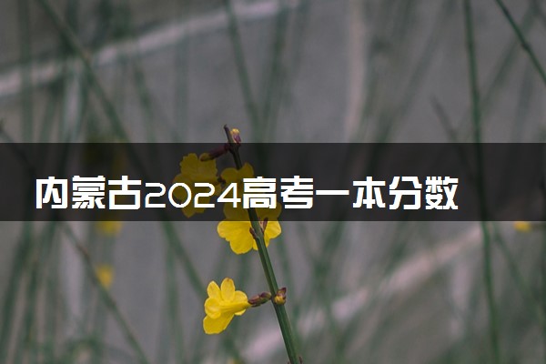 内蒙古2024高考一本分数线公布 最低录取控制线多少分