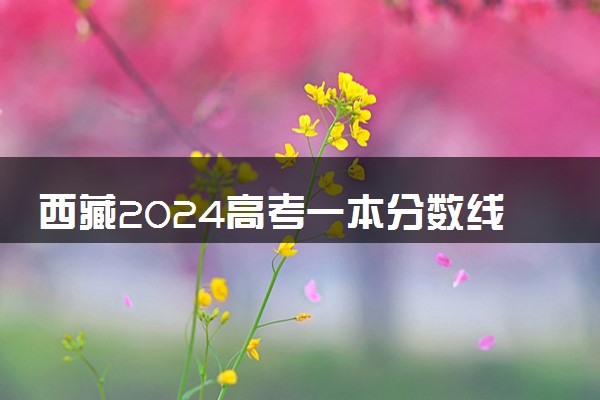 西藏2024高考一本分数线公布 最低录取控制线多少分