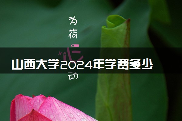 山西大学2024年学费多少钱 一年各专业收费标准