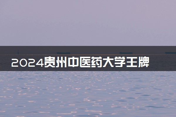 2024贵州中医药大学王牌专业有哪些 最好的专业是什么