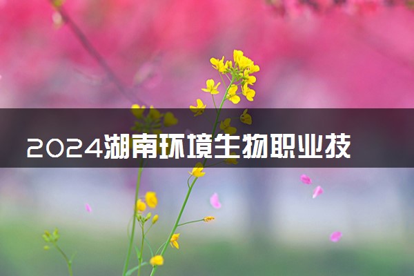 2024湖南环境生物职业技术学院艺术类专业学费多少钱一年 各专业收费标准