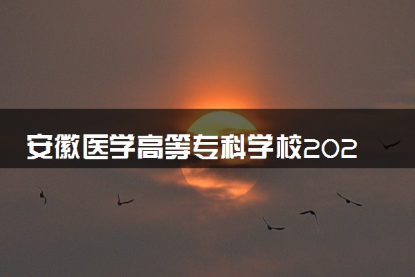 安徽医学高等专科学校2024年学费多少钱 一年各专业收费标准